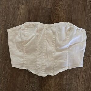 White Women's Corset Top